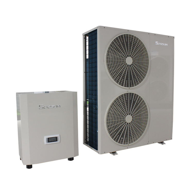 Низкотемпературный тепловой насос EVI DC с инвертором воздуха и воды - сплит-типа, 16-18 кВт