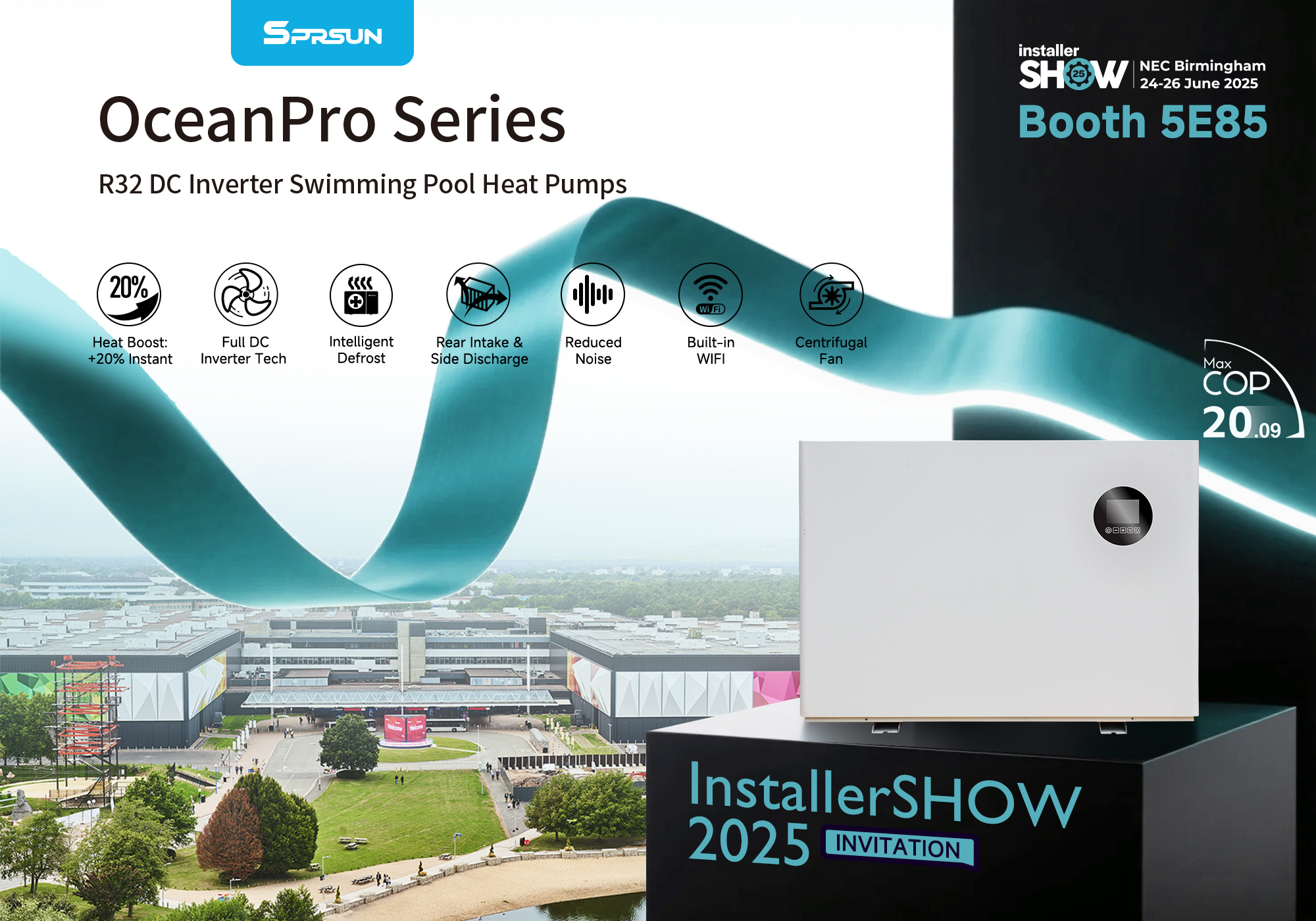 Тепловой насос бассейна DC Series Series DC DC