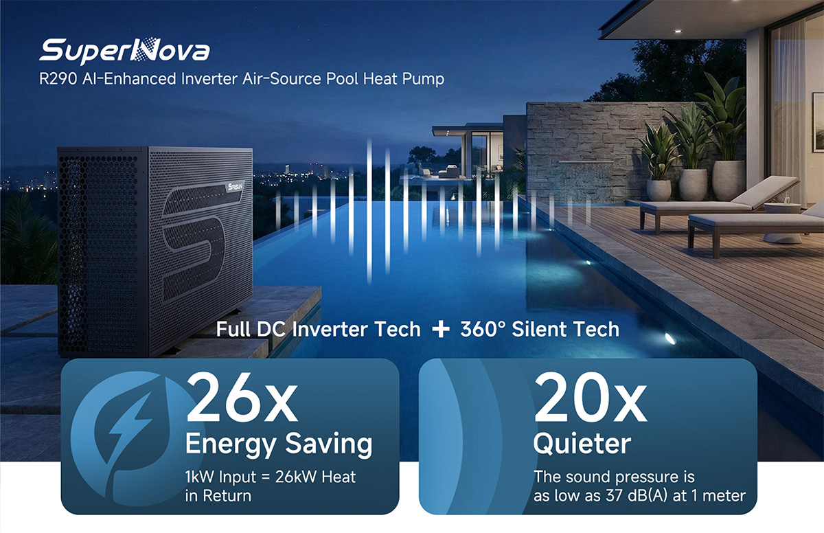 Тепловой насос для бассейна R290-2