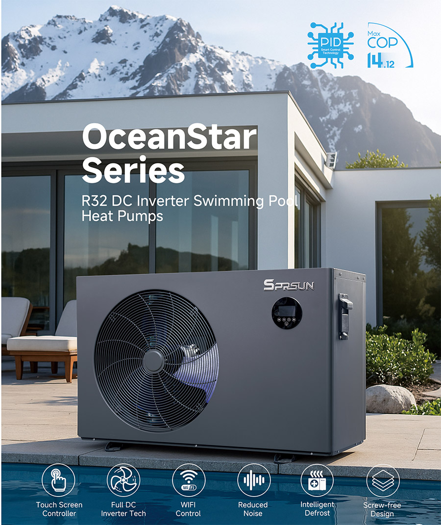 Теплый насос бассейна серии Ocean Star