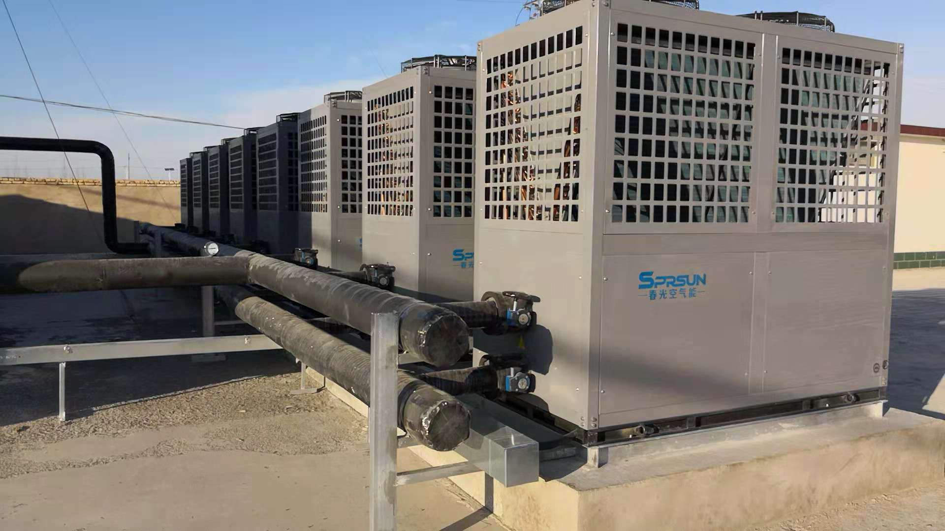 SPRSUN Тепловые насосы EVI, применяемые в проекте отопления площадью 15 000 м²