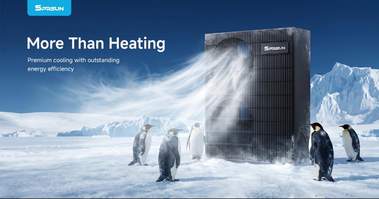 SPRSUN Тепловой насос Greenergy Series R290, обеспечивающий превосходное охлаждение с высокой энергоэффективностью