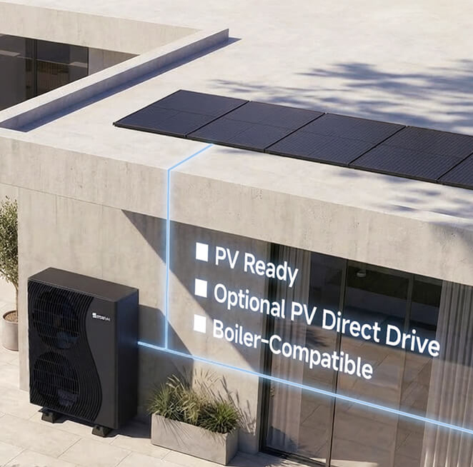 SPRSUN_R290 Тепловой насос серии Greenery PV с прямым приводом (1)