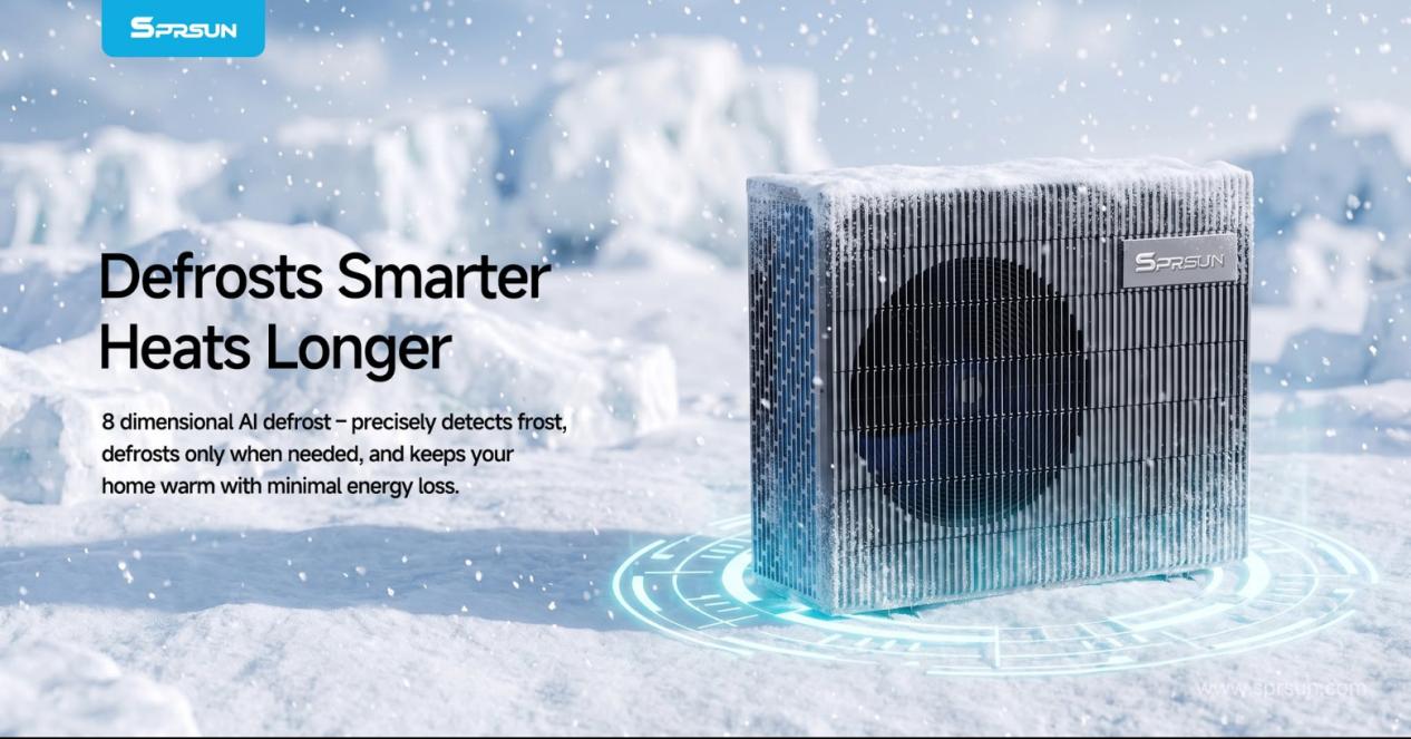 SPRSUN Тепловой насос R290 Greenergy Evo для отопления, охлаждения и горячего водоснабжения, с интеллектуальным оттаиванием, A+++